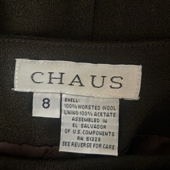 Chaus Women's Dark Brown Wrap Skirt, Size 8 Pencil Style - Picture 4 of 4